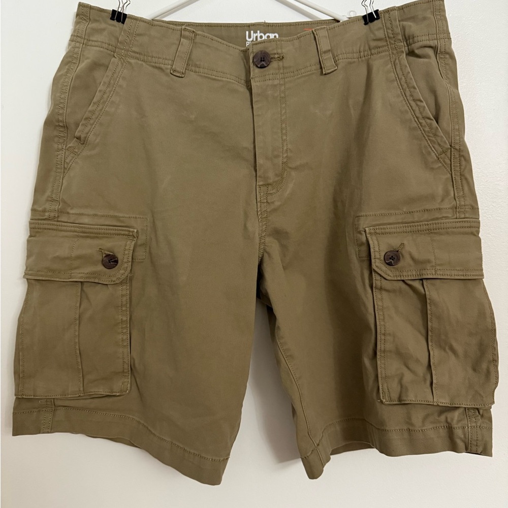 Urban Outfitters Tan Cargo Shorts Sturdy Cotton Casual
